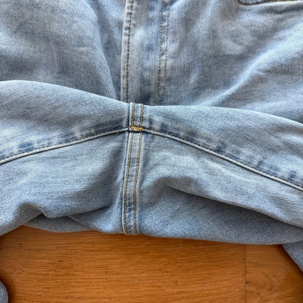 Mica High Rise Super Wide Leg Palazzo Crop Jeans Women 29 - Picture 11 of 12